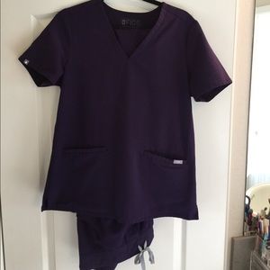 Purple Medium Scrub Set